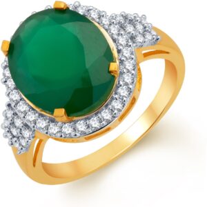 Karatcraft Robini Emerald Gold Diamond 18 K Ring